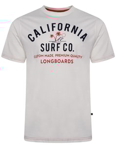 KAM California Surf Co T-Shirt Ecru